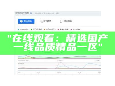 "在线观看：精选国产一线品质精品一区"