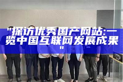 "探访优秀国产网站:一览中国互联网发展成果"