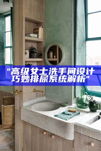 "高级女士洗手间设计巧妙排尿系统解析"