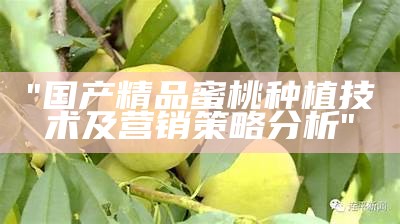 "国产精品蜜桃种植技术及营销策略分析"