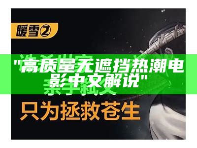 "高质量无遮挡热潮电影中文解说"